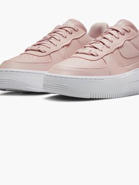 Women’s Nike size 10.5 PINK Air Force ones PLT.AF.ORM